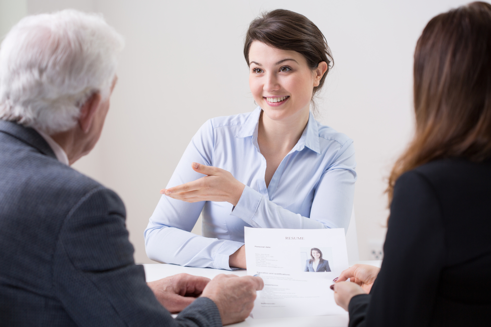Human resources team during job interview
